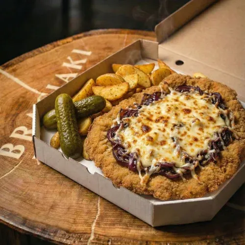 Schabowy z karmelizowaną cebulką