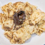 Cuoricini di Ravioli cu Salsa al Tartufo e Gorgonzola