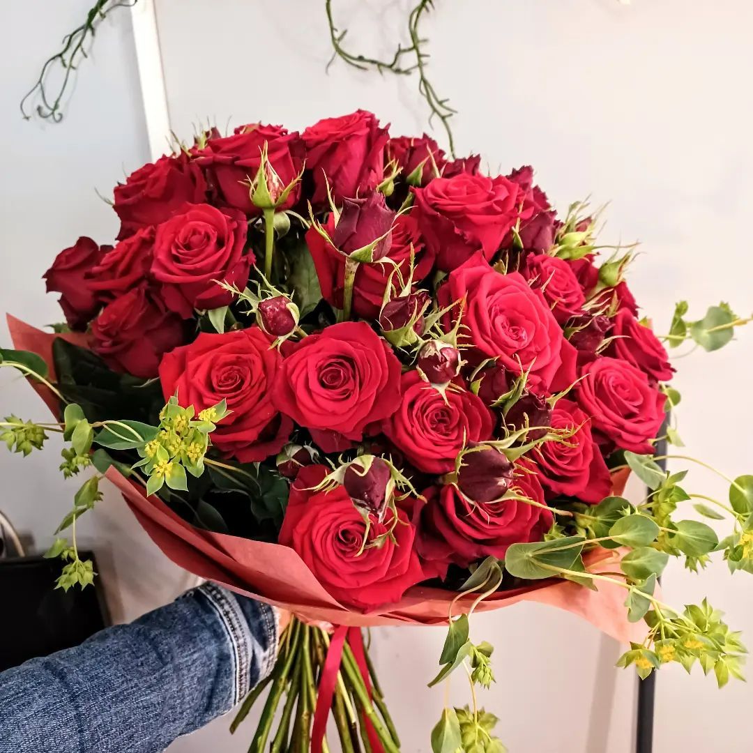 Bukiet z czerwonych róż