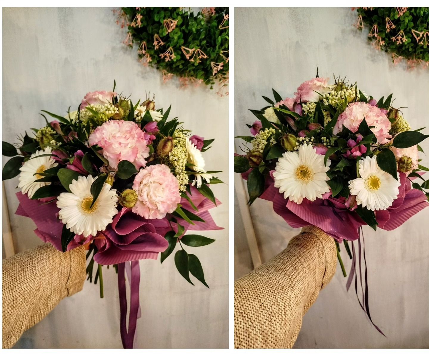 Bukiet mieszany z gerberami, eustomą i alstromerią