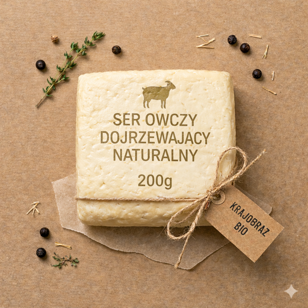 Ser owczy dojrzewający naturalny 200g