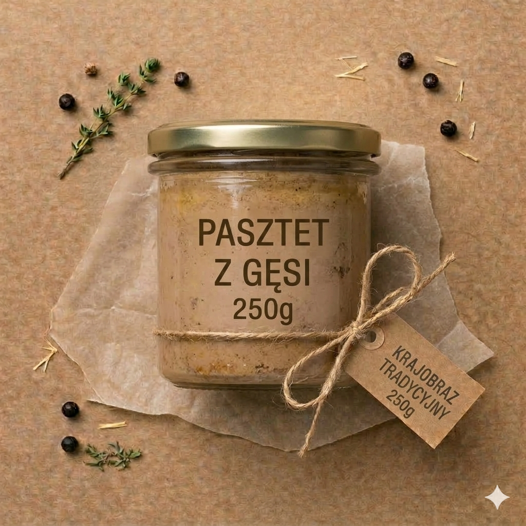 Pasztet z gęsi w słoiku 250g