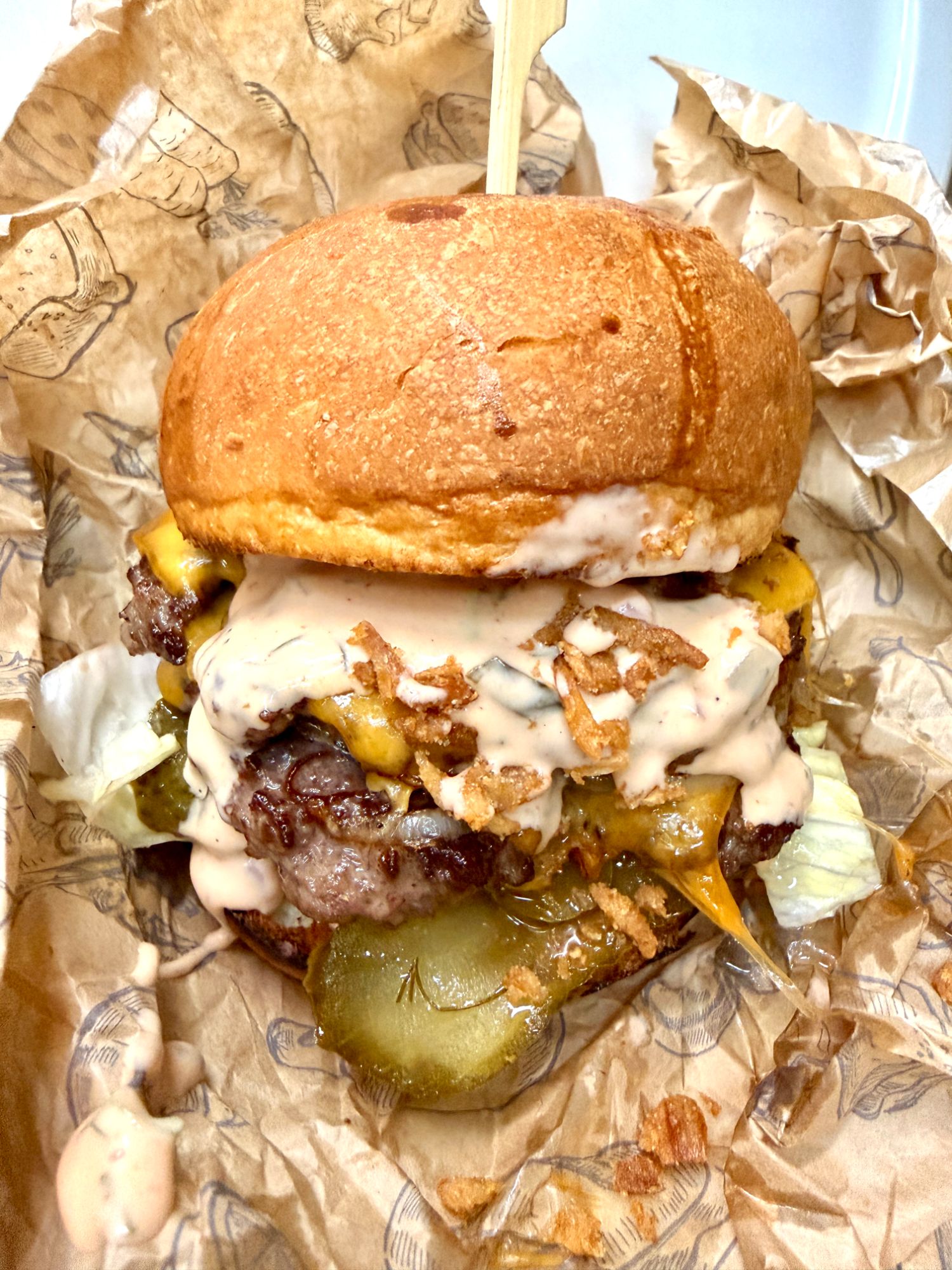 Double Onion Smach Burger