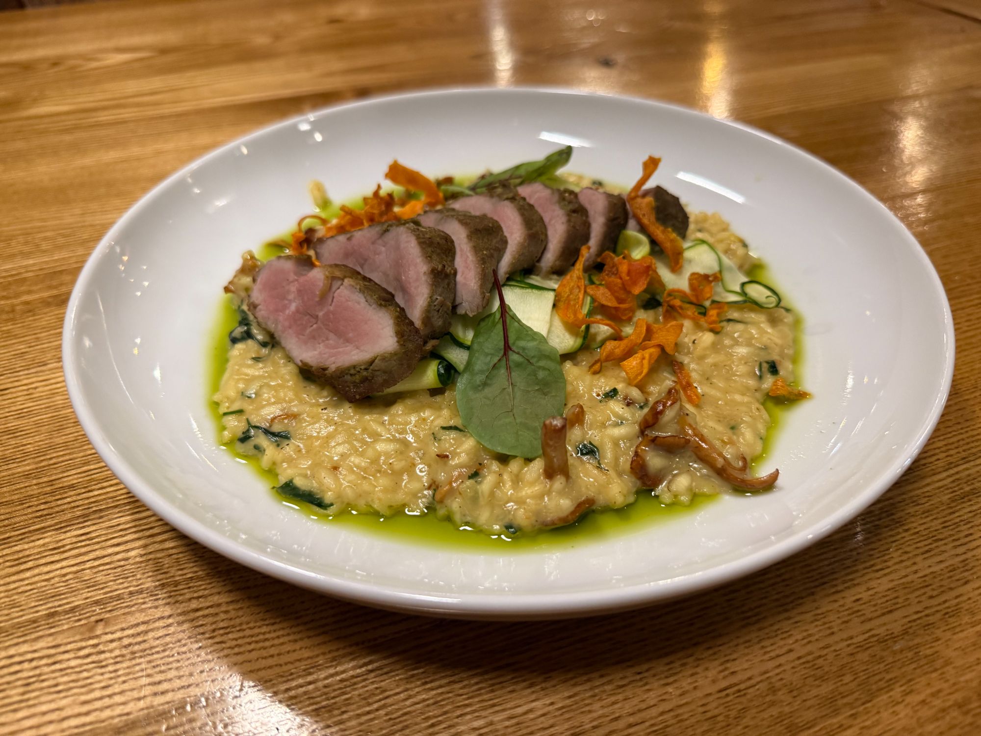 Polędwiczka wieprzowa z ryżem arborio