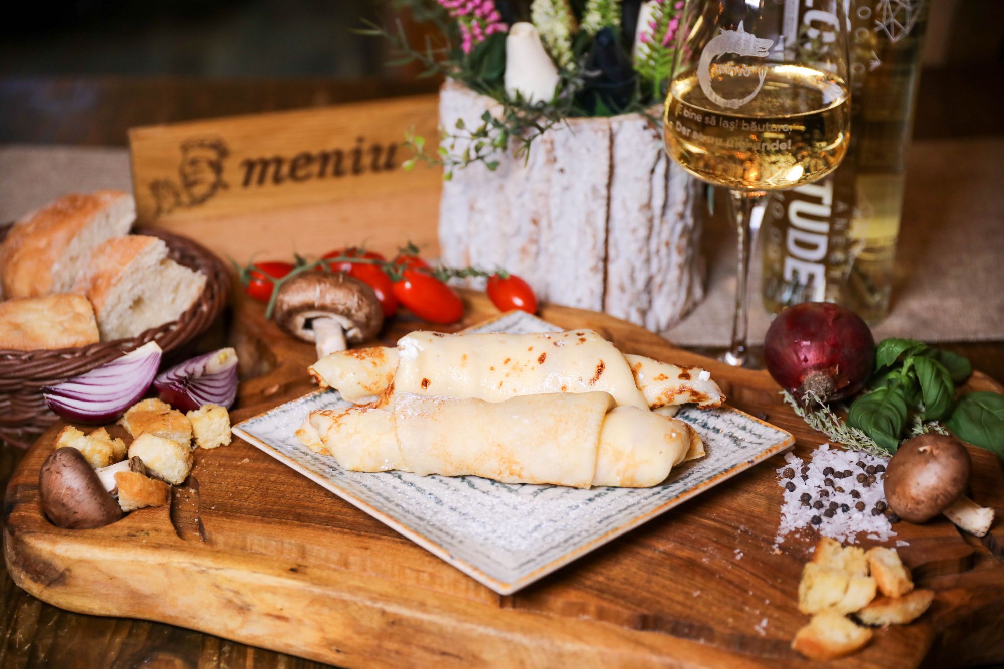 Clătite cu brânză și stafide