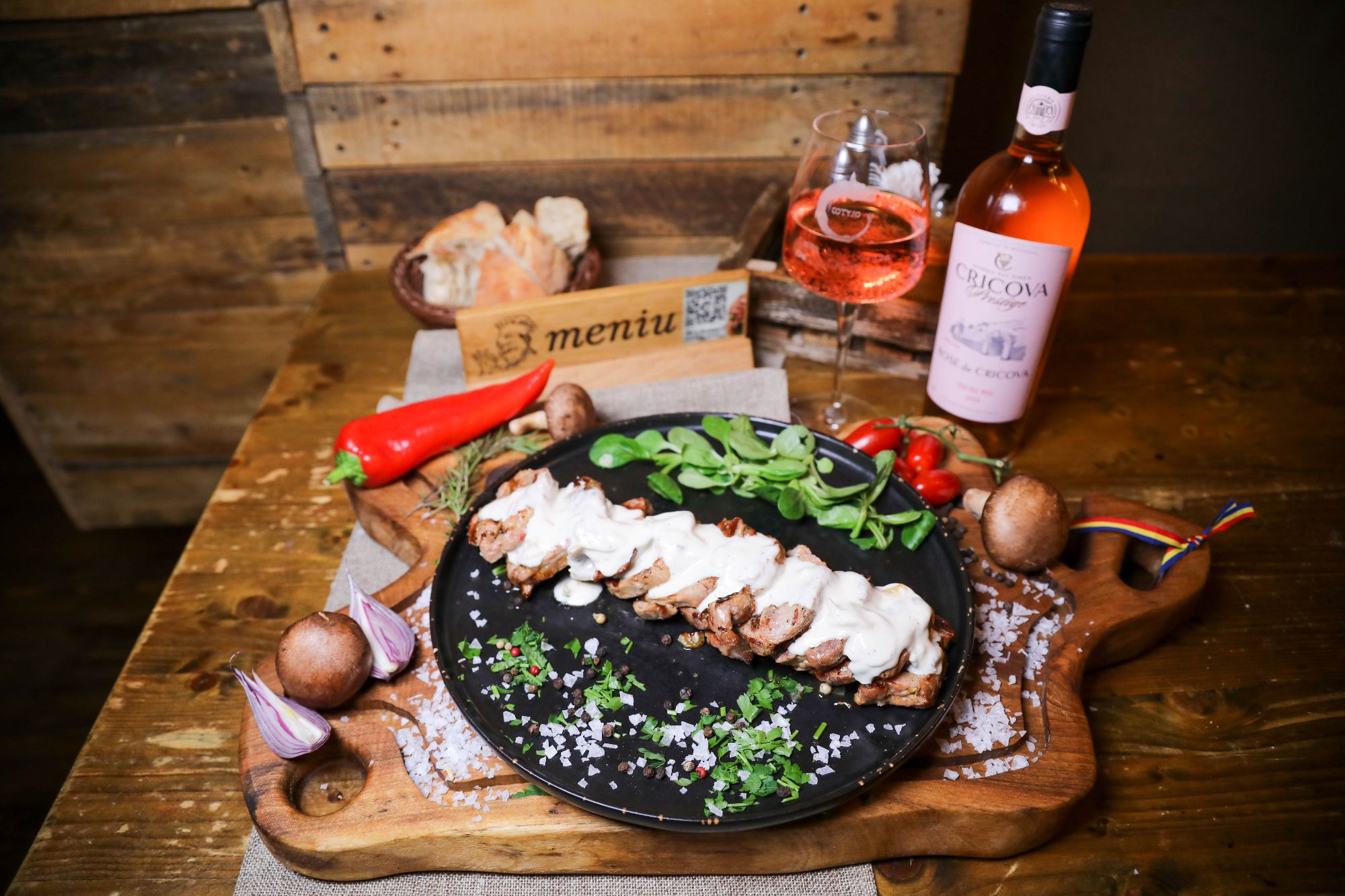 Muschiulet de porc sos alb 500g