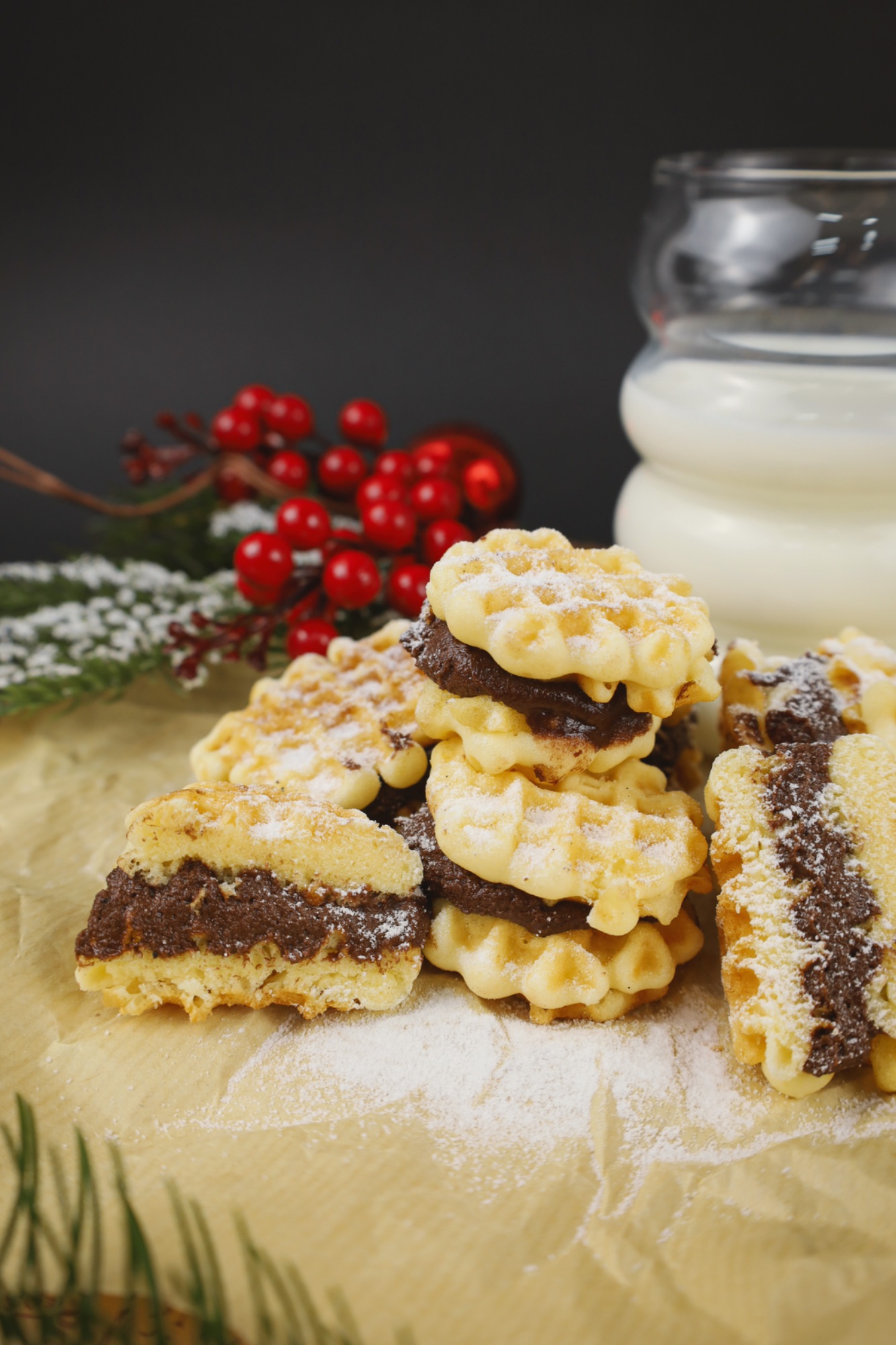 Faguri cu cremă de ciocolată – 100 g