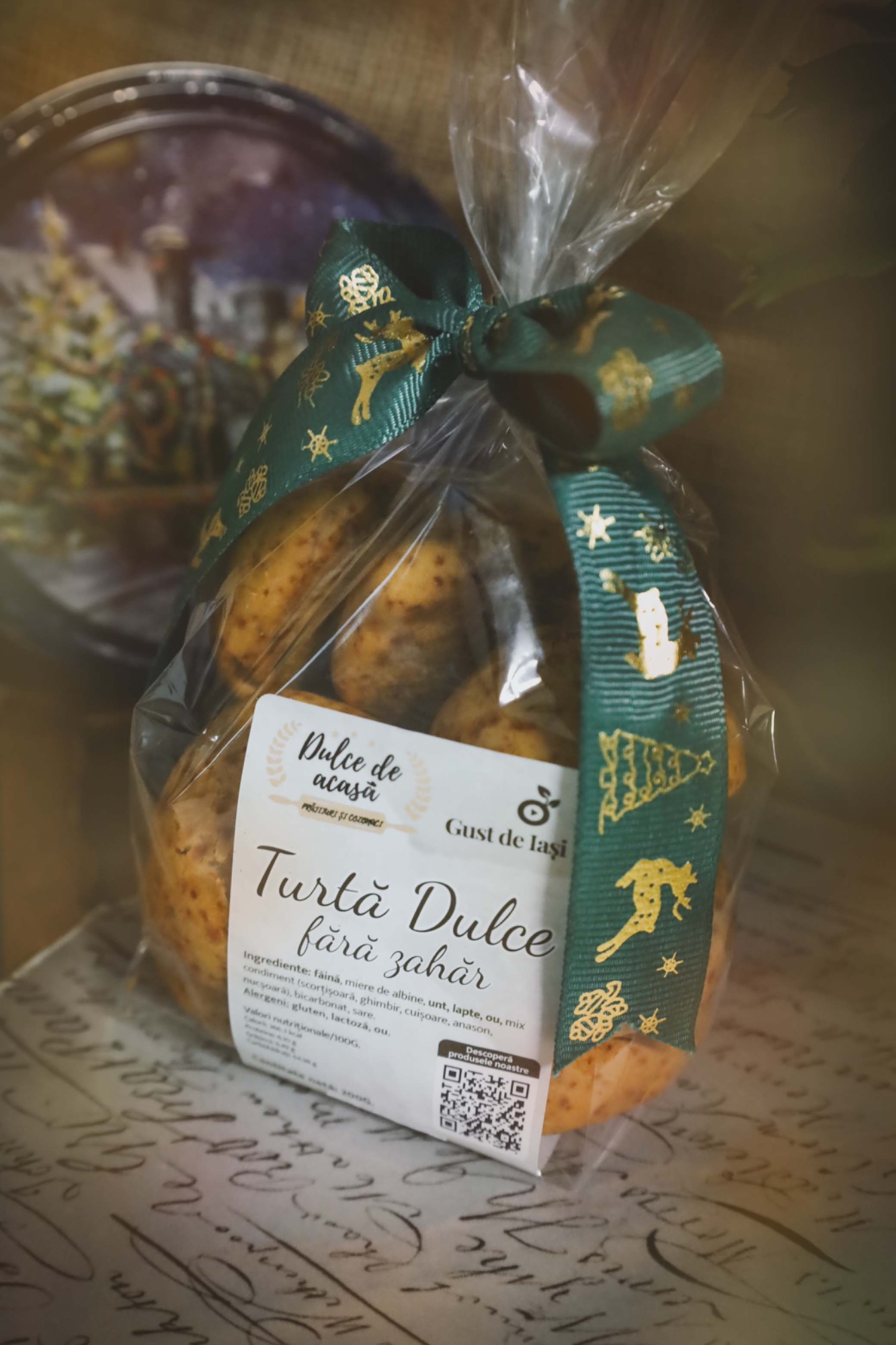 Turtă dulce fără zahăr 200gr