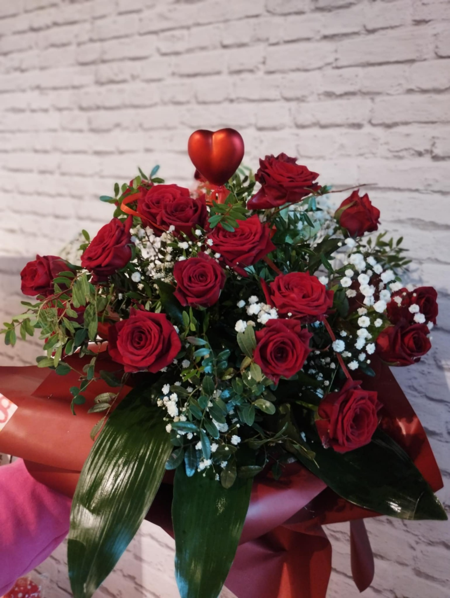 Bukiet z czerwonych róż