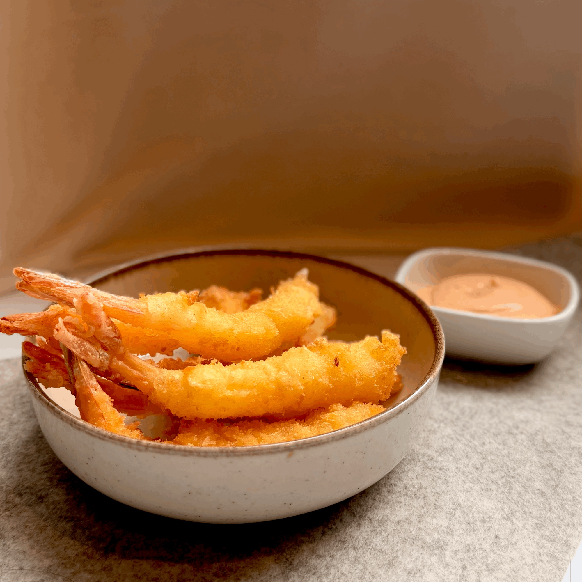 Krewetki w panko + spicy mayo  (6szt)