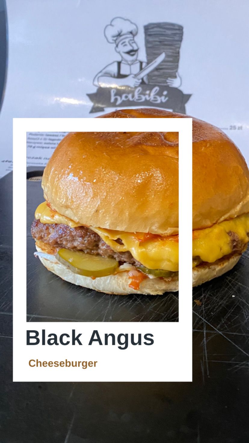 Cheeseburger z wołowiną Black Angus