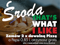 Środy -  2 x Pizza + Pepsi Gratis!