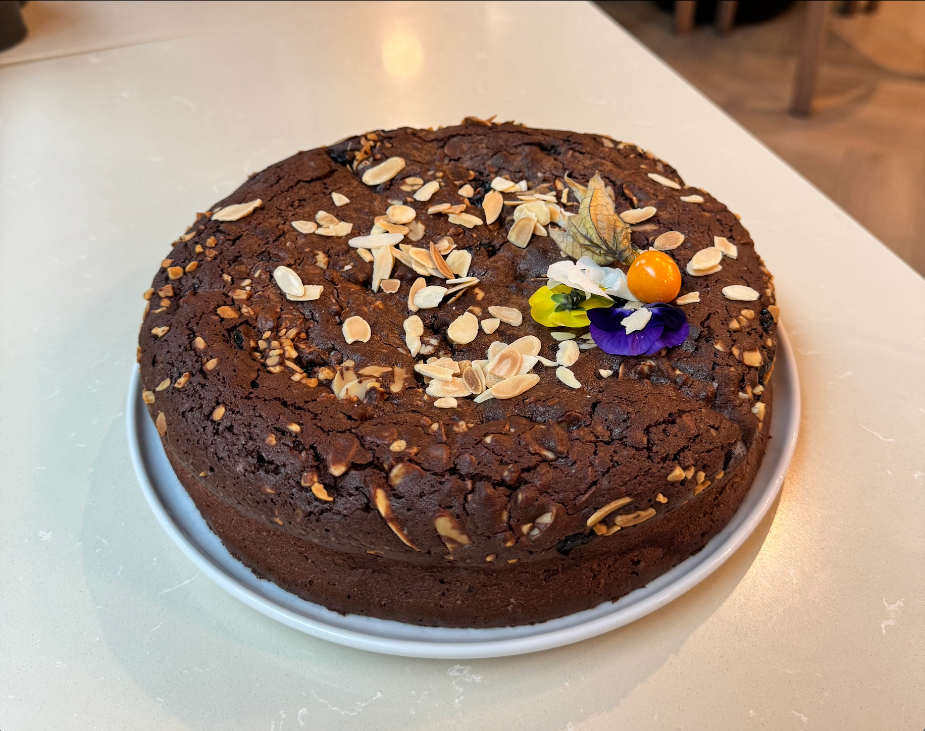 Brownie z orzechami i żurawiną 