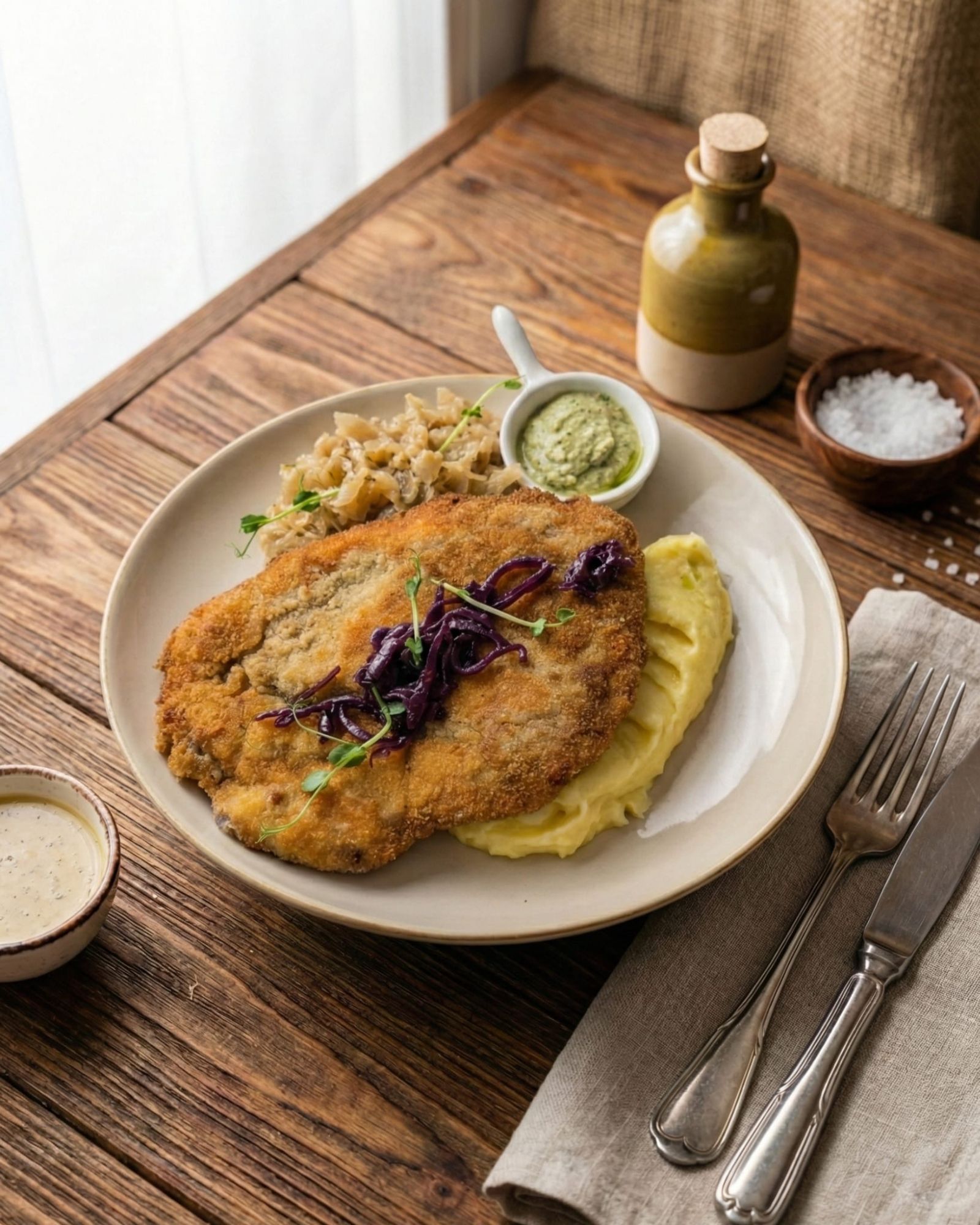 Schabowy z kością panierowany