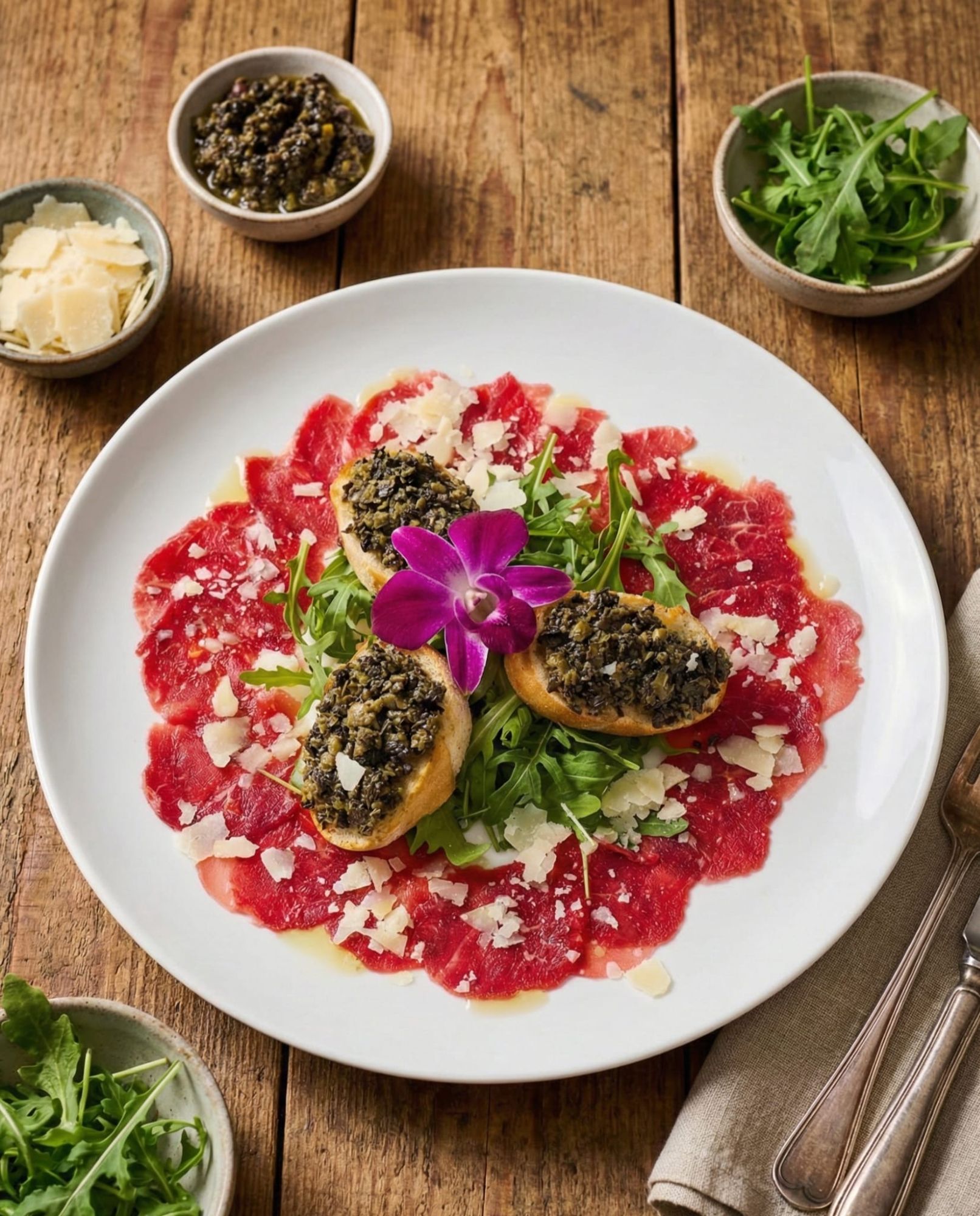 Carpaccio z polędwicy wołowej