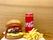 Księciunio Cheese BFC (burger+frytki+cola)