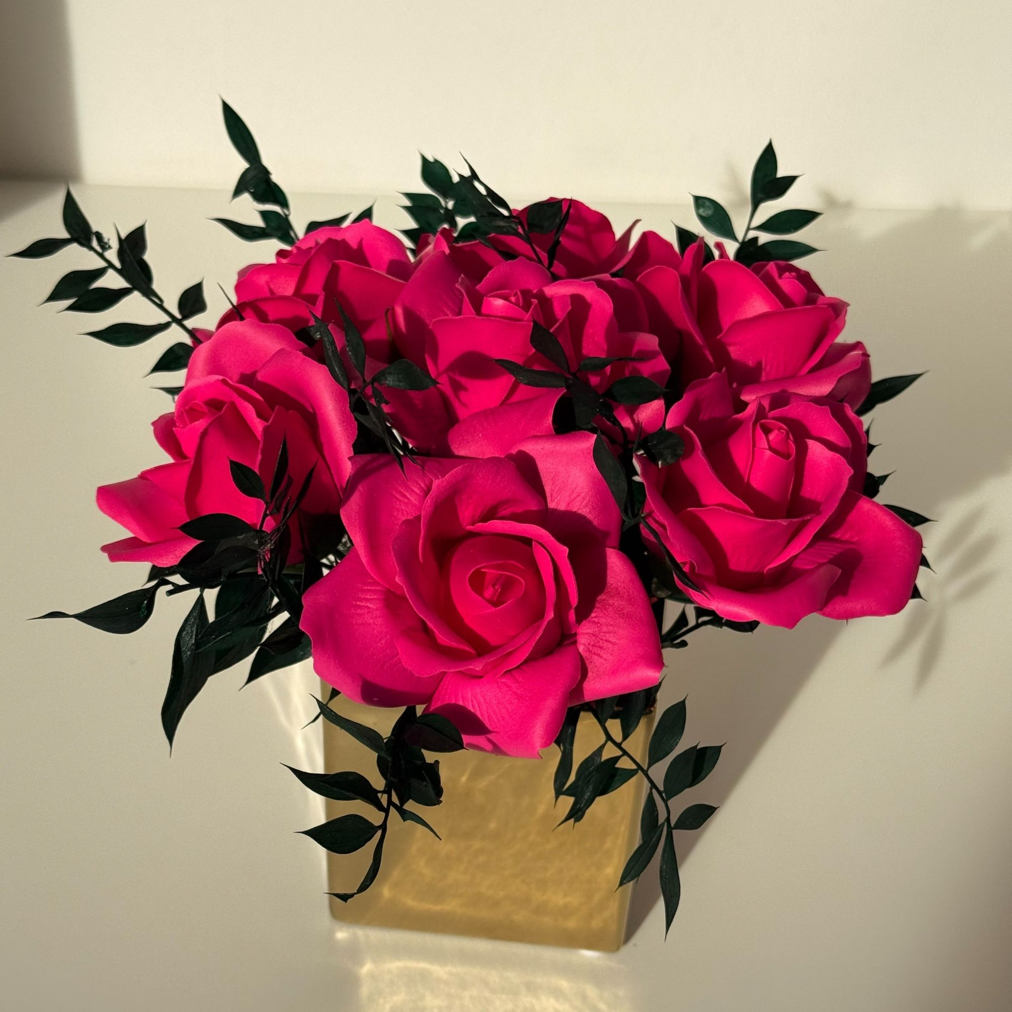 Kwiaty z mydła Fuksja