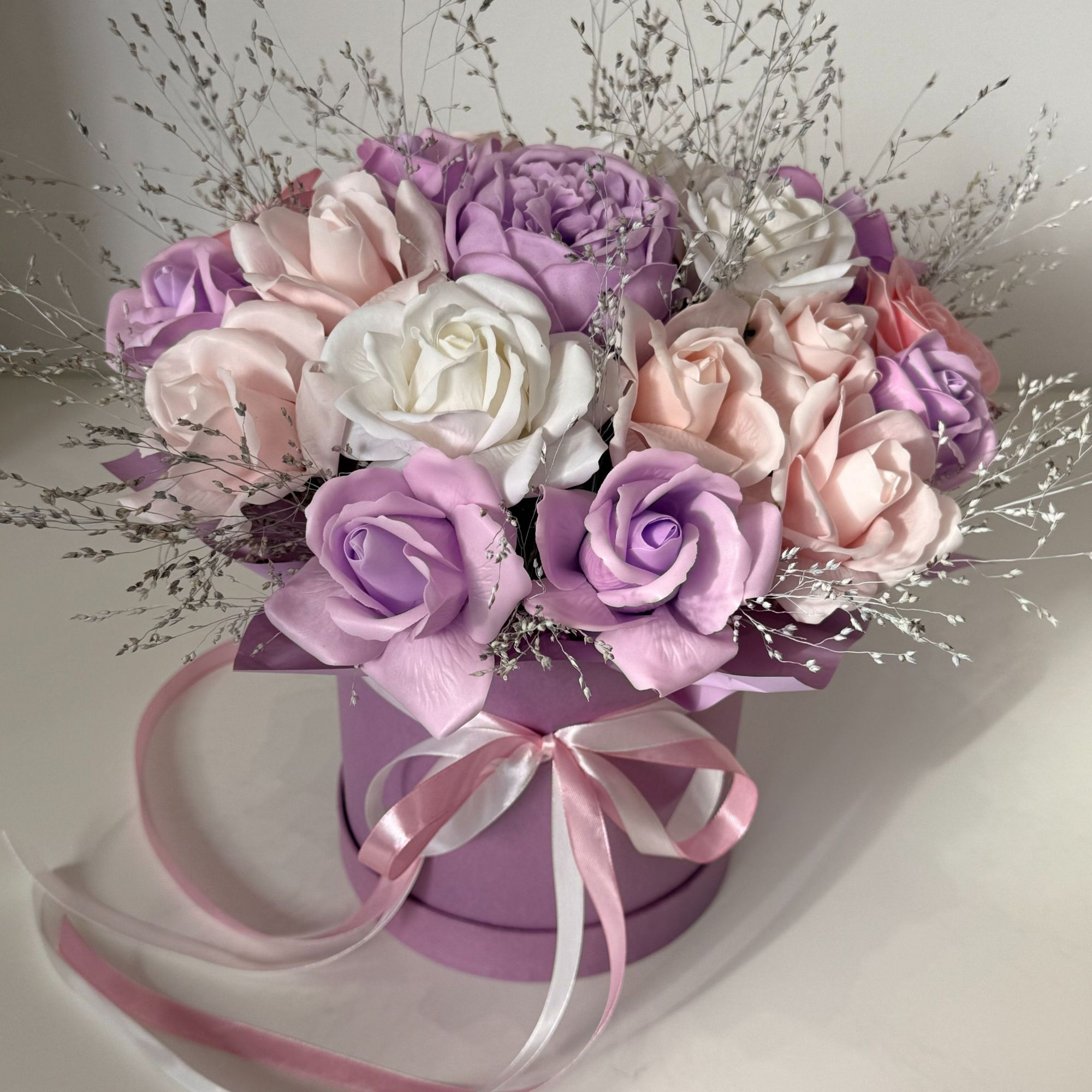 Kwiaty z mydła Lawendowe pianki