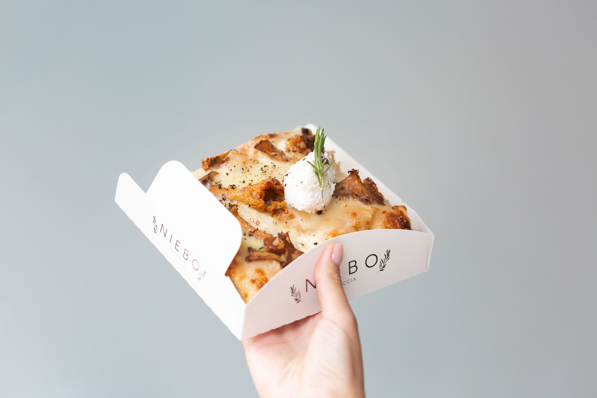 Focaccia Quattro Formaggi e Finferli 