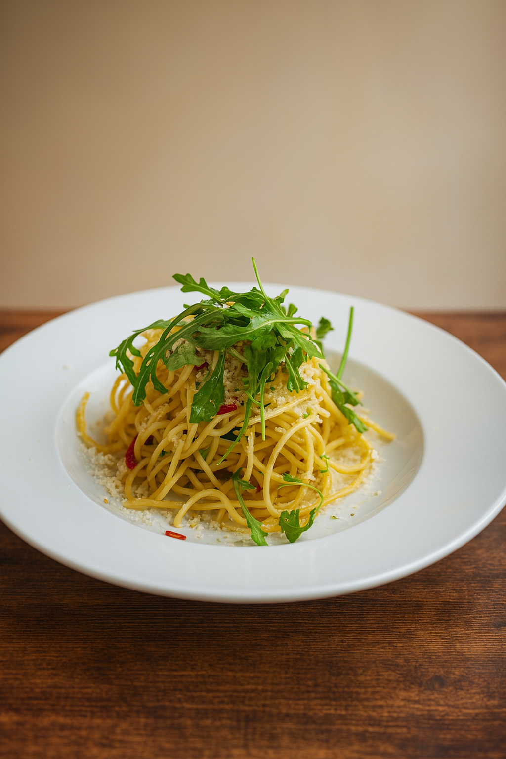 Spaghetti aglio, olio e peperoncino