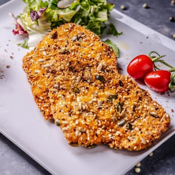 Meniu Snitel de pui cu cartofi prajiti