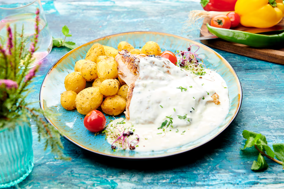 Piept de pui cu gorgonzola