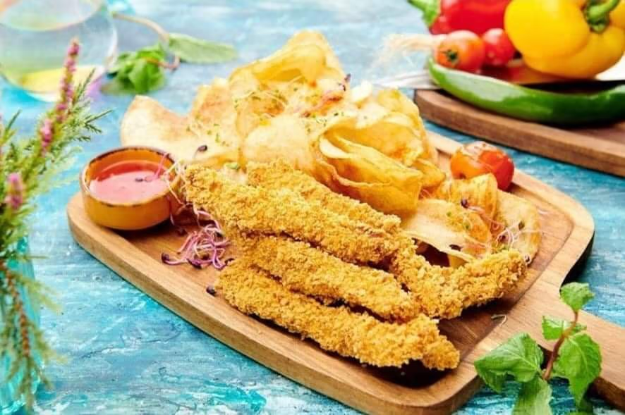 Meniu Crispy cu cartofi prajiti