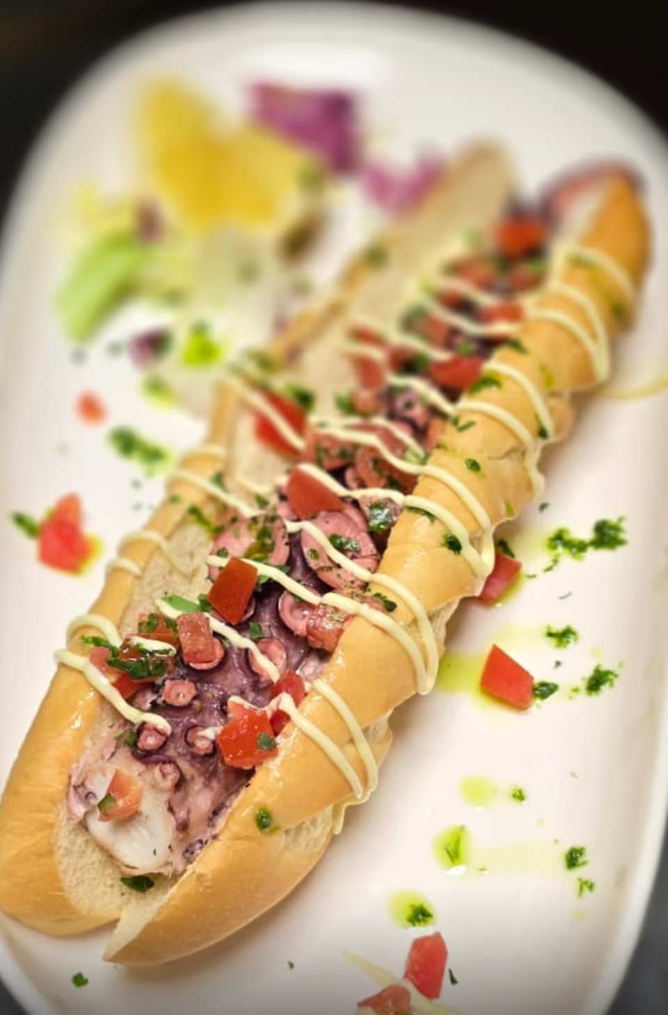 Hot dog cu caracatita