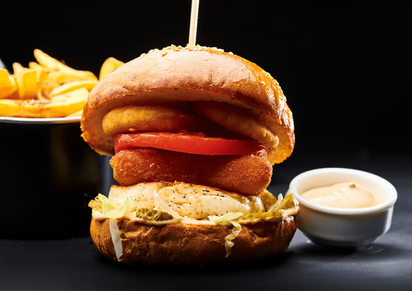 Halloumi lacto vegan Cu cartofi prajiti