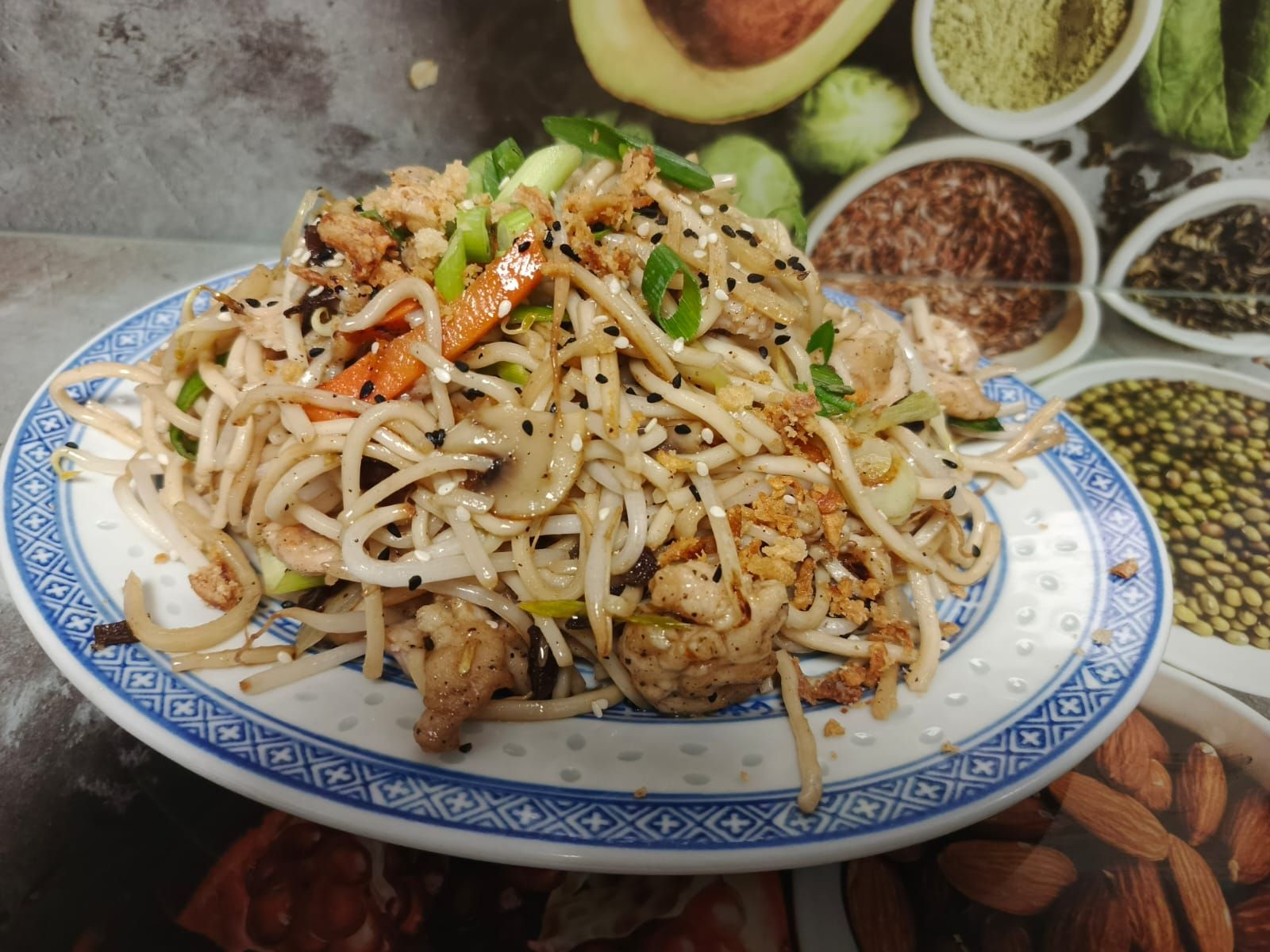 z kurczakiem i jarzynami