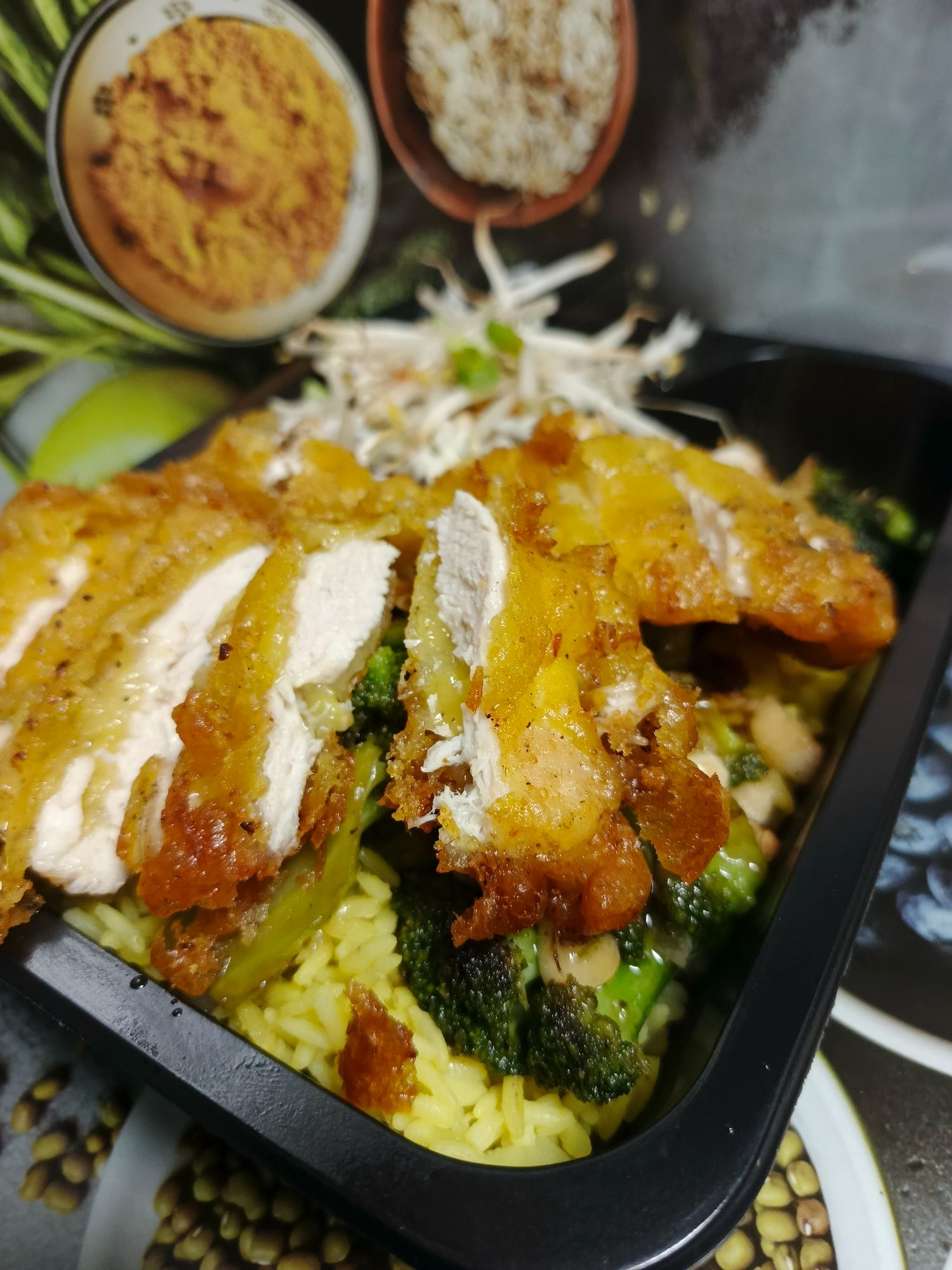 z brokułami i czosnkiem