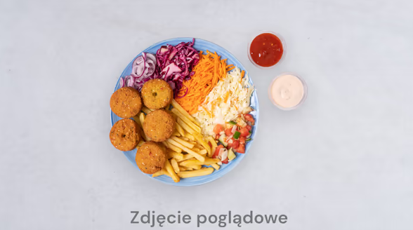 Sałatka z falafelem