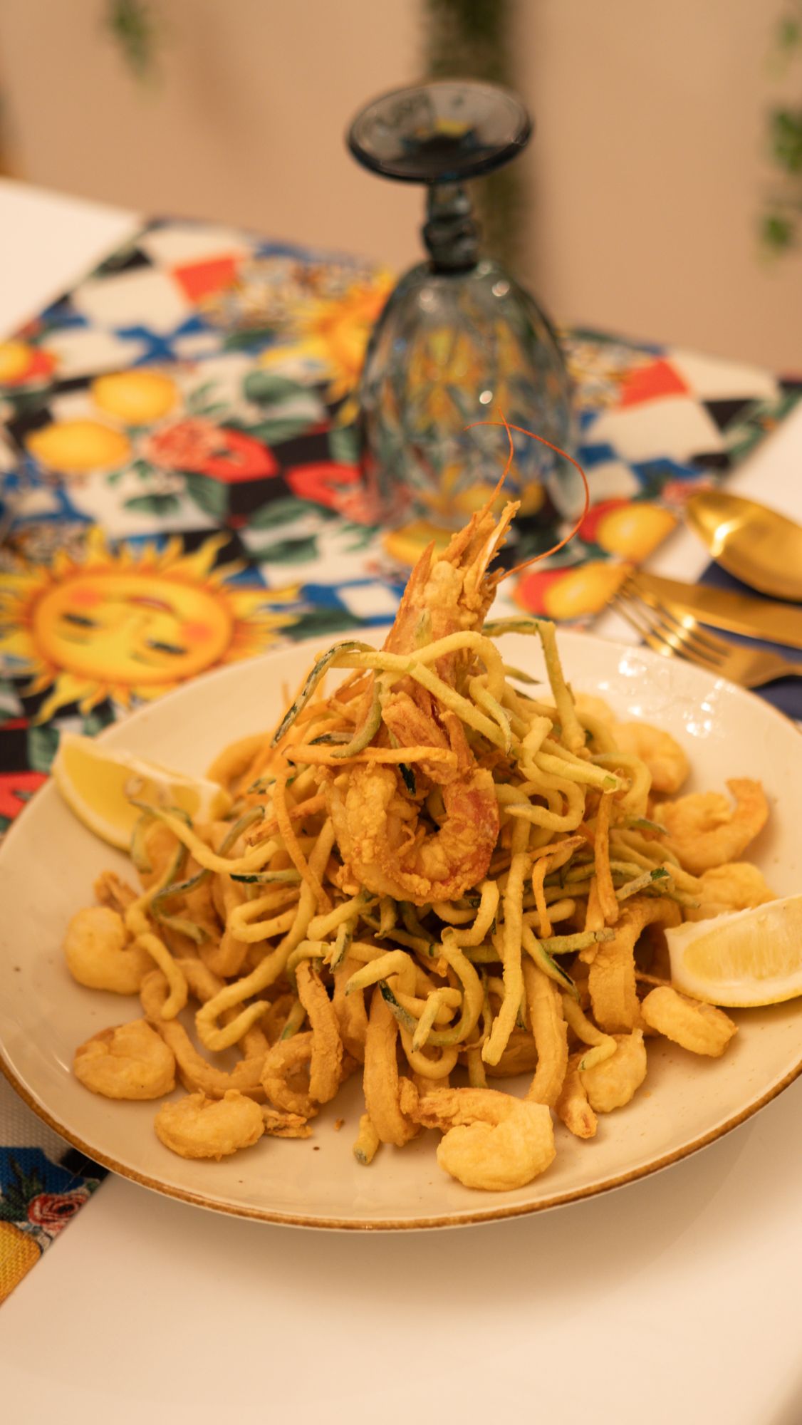 Frittura gamberi e calamari