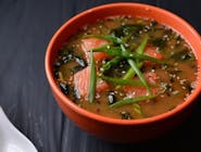 Miso zupa z łososiem 