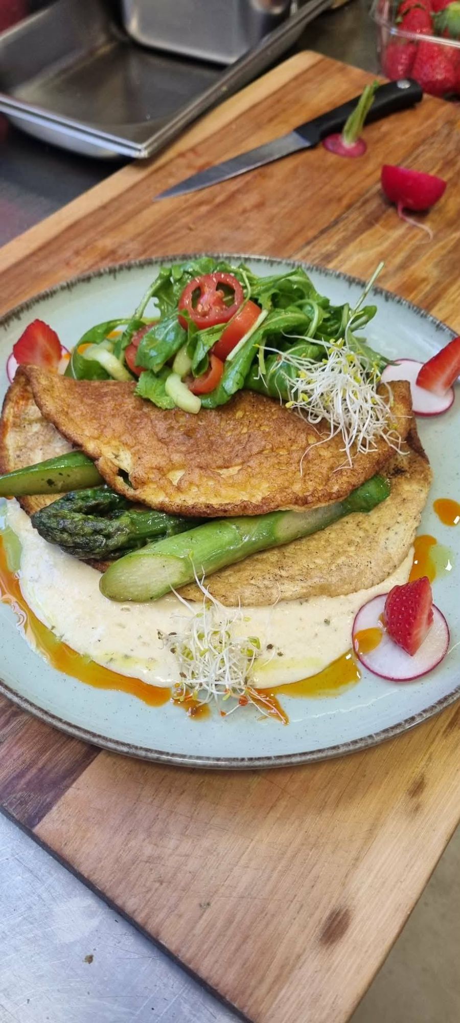 Omlet ze szparagami 