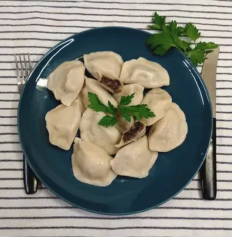 Pierogi z pieczarkami i serem Lazur (na ciepło)