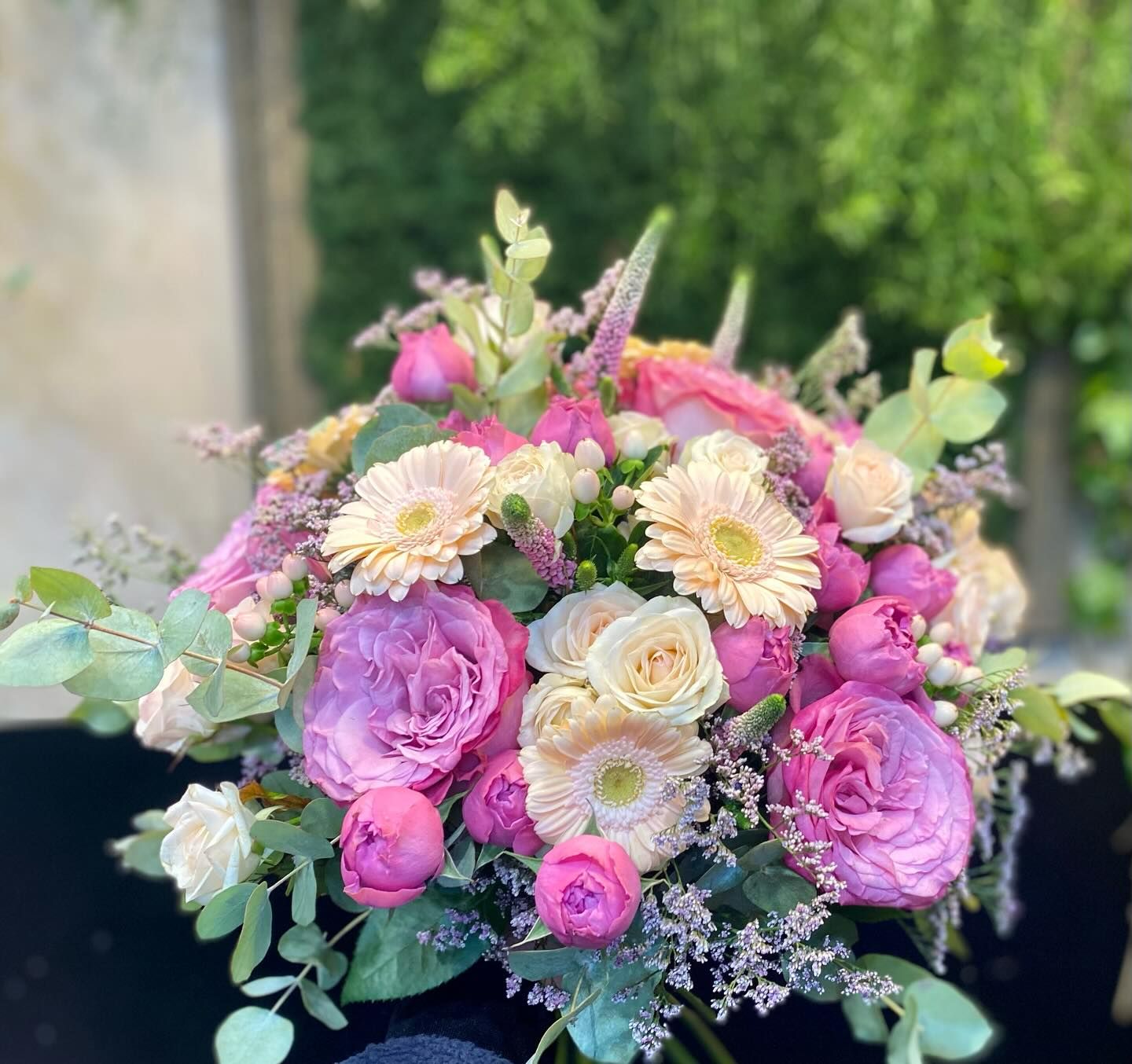 Wrzosowo-pastelowy bukiet 