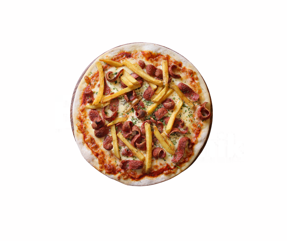 10. Pizza z frytkami
