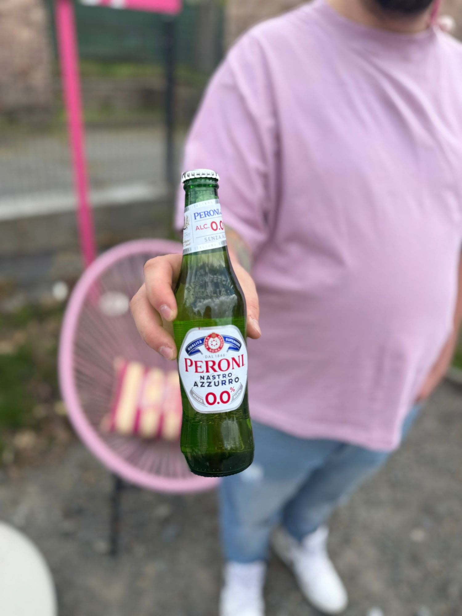 Piwo Peroni Nastro Azzurro 0 % 330 ml butelka