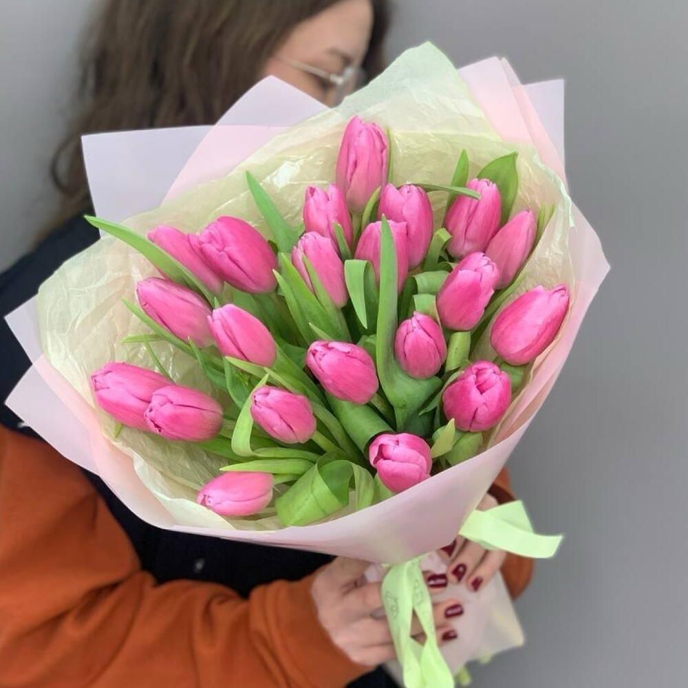 Bukiet różowych tulipanów (35-40cm) 25szt