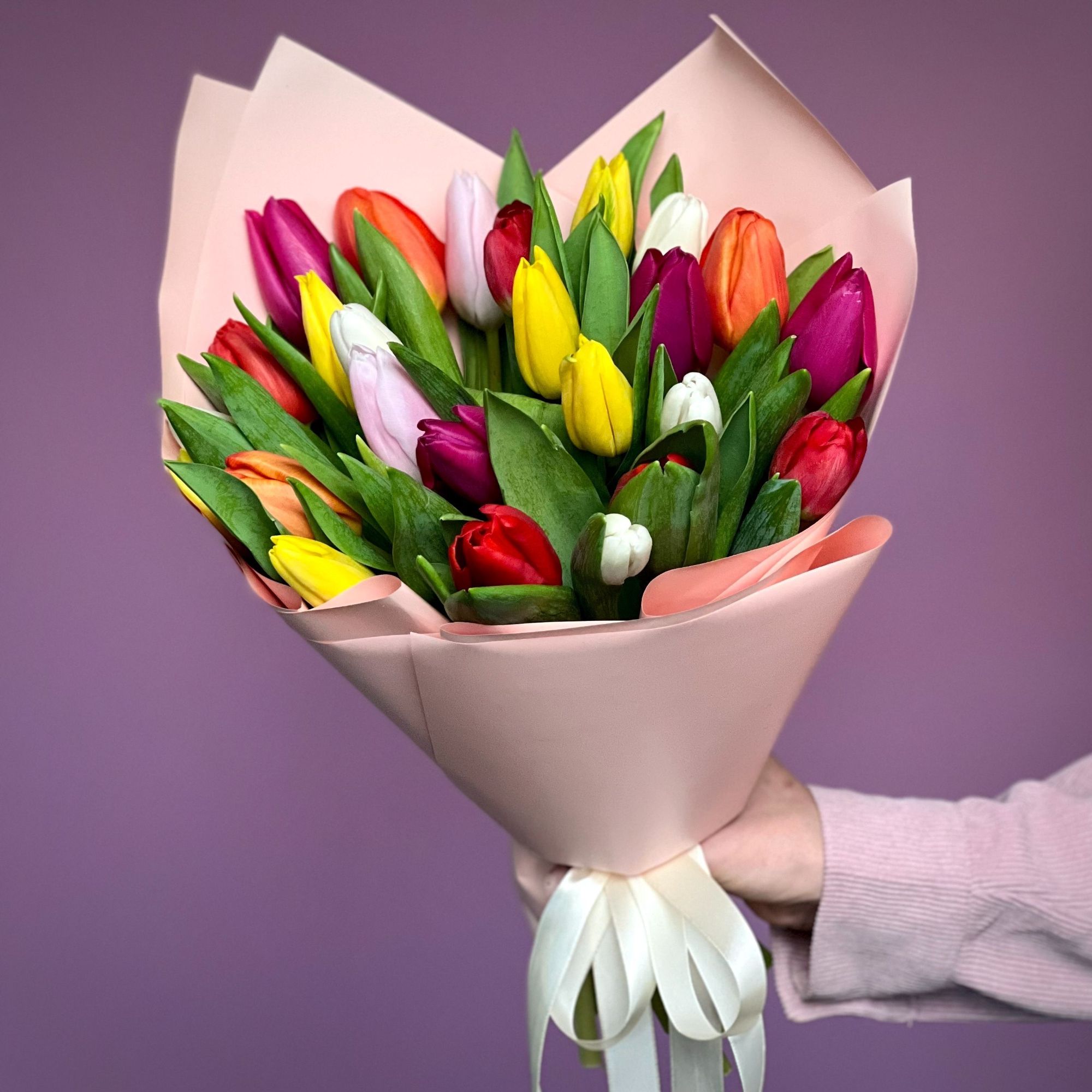 Bukiet mix kolorów tulipanów (35-40cm) 25szt