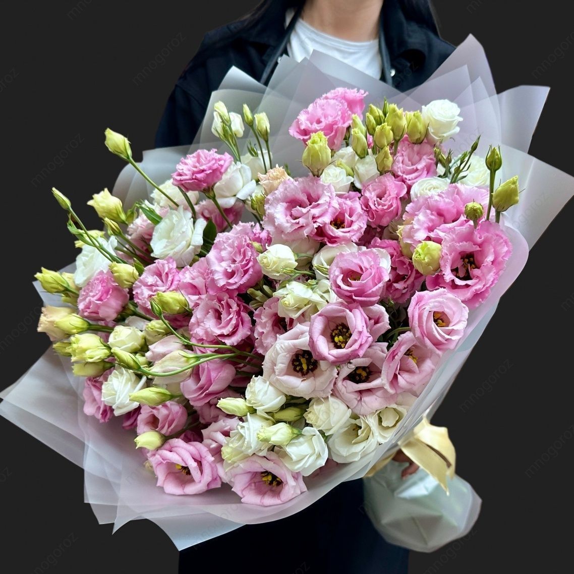 Bukiet eustoma różowa 15szt