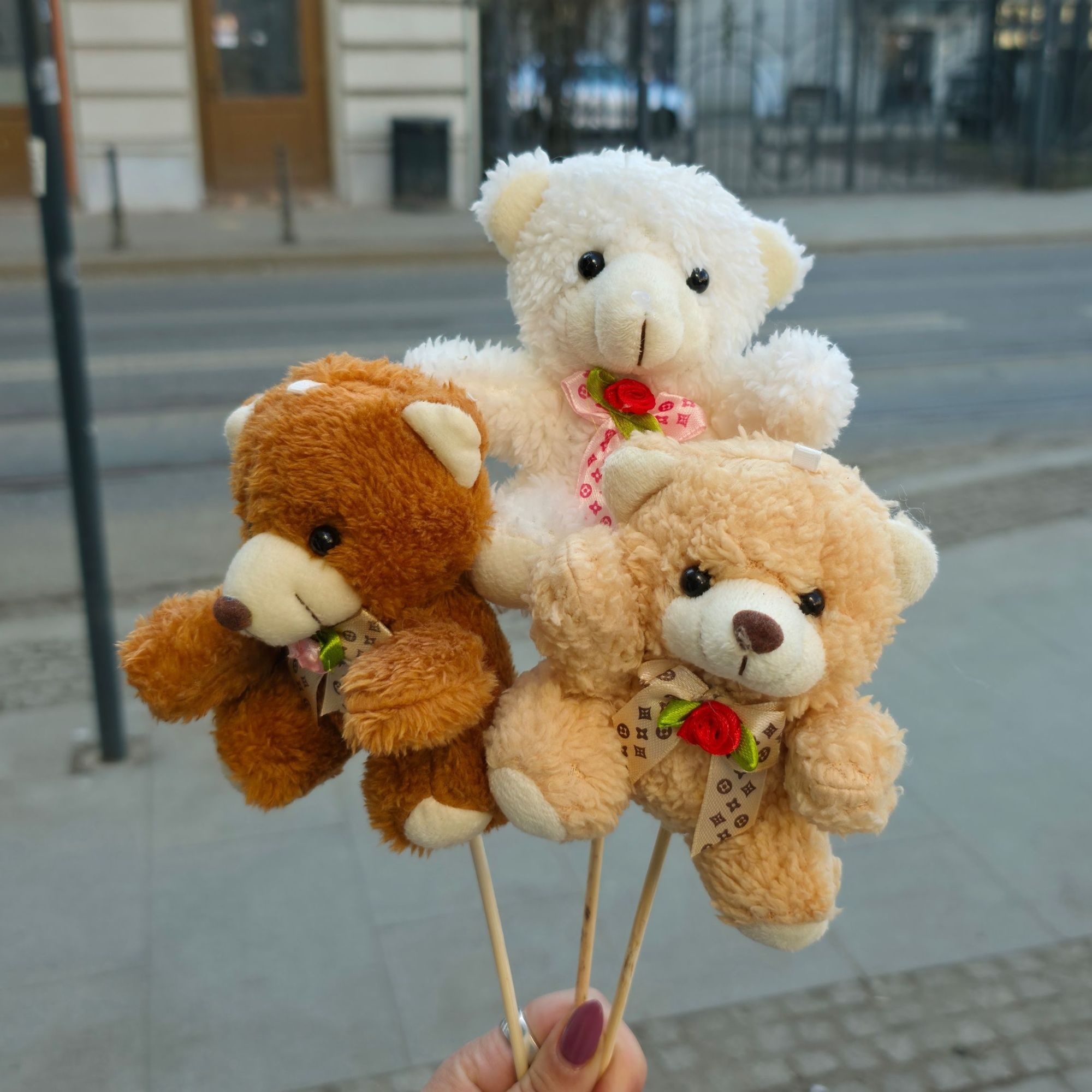 Mały Miś na patyczek 10cm