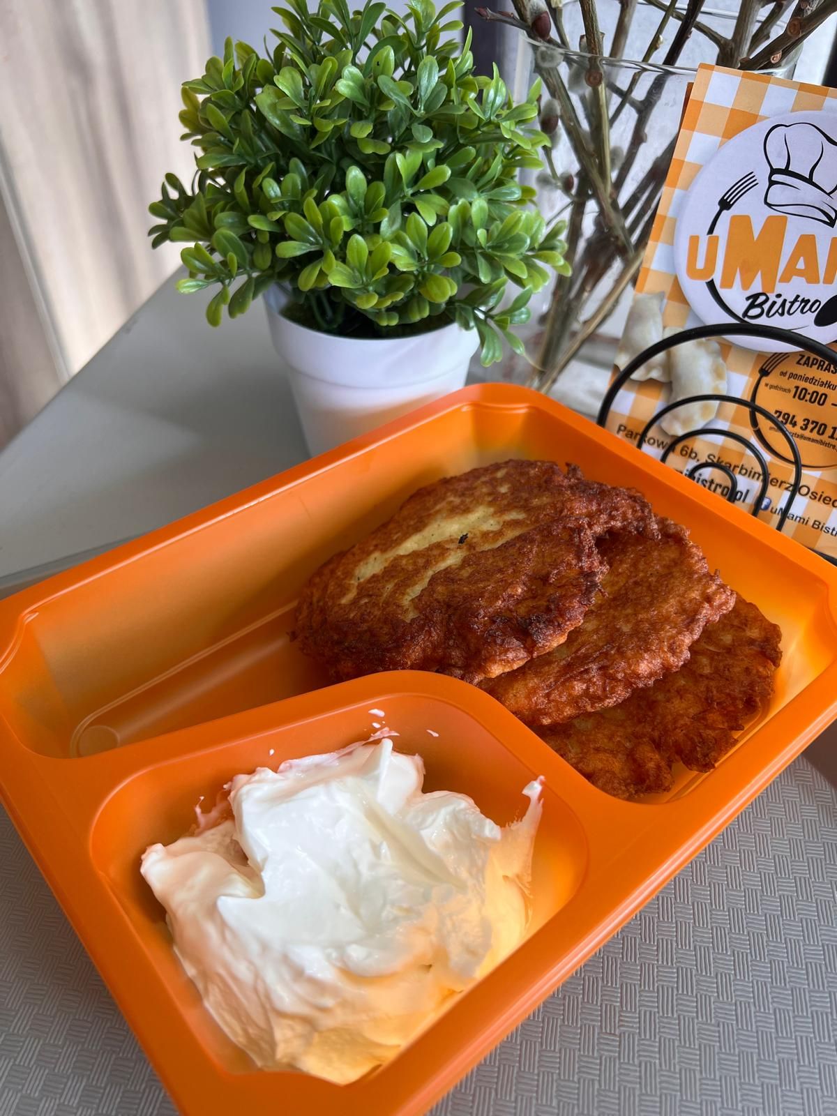 Placki ziemniaczane ze śmietaną