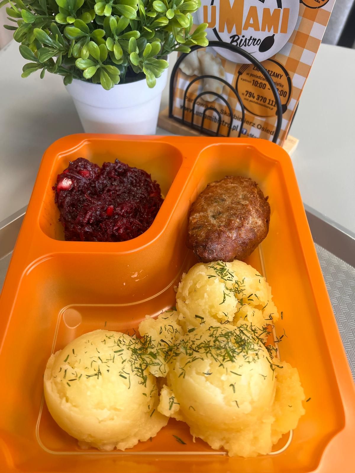 Kotlet mielony z surówką