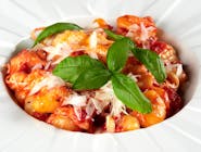 Gnocchi alla Boscaiola (w sosie pomidorowym ze szpinakiem i borowikami)