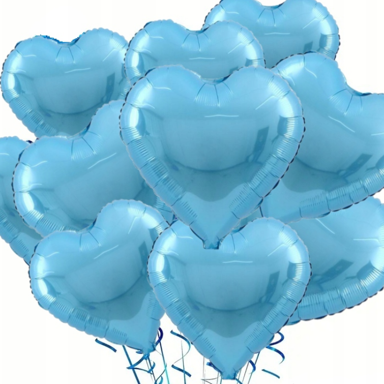 Balon z helem niebieski