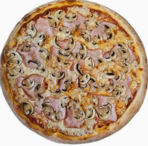 6. Pizza Prosciutto Con Funghi