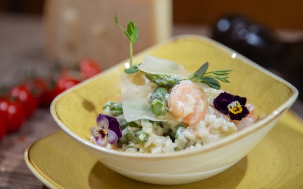 Risotto cu creveti si sparanghel / Risotto with shrimp and asparagus