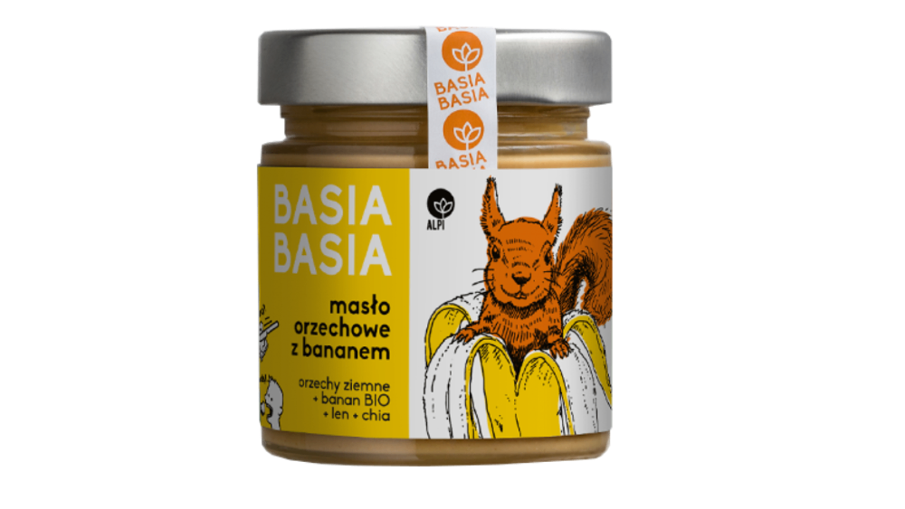 Krem orzechowy z bananem Basia Basia